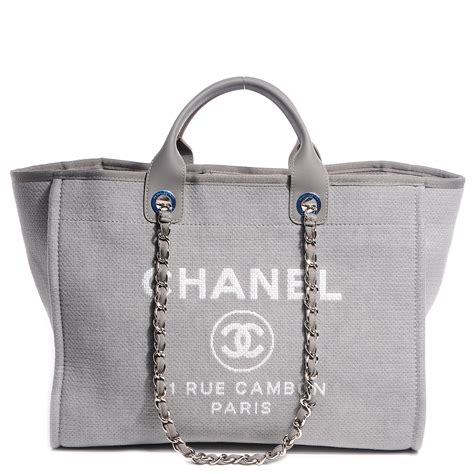 chanel deauville tote canvas|Chanel large deauville shopping tote.